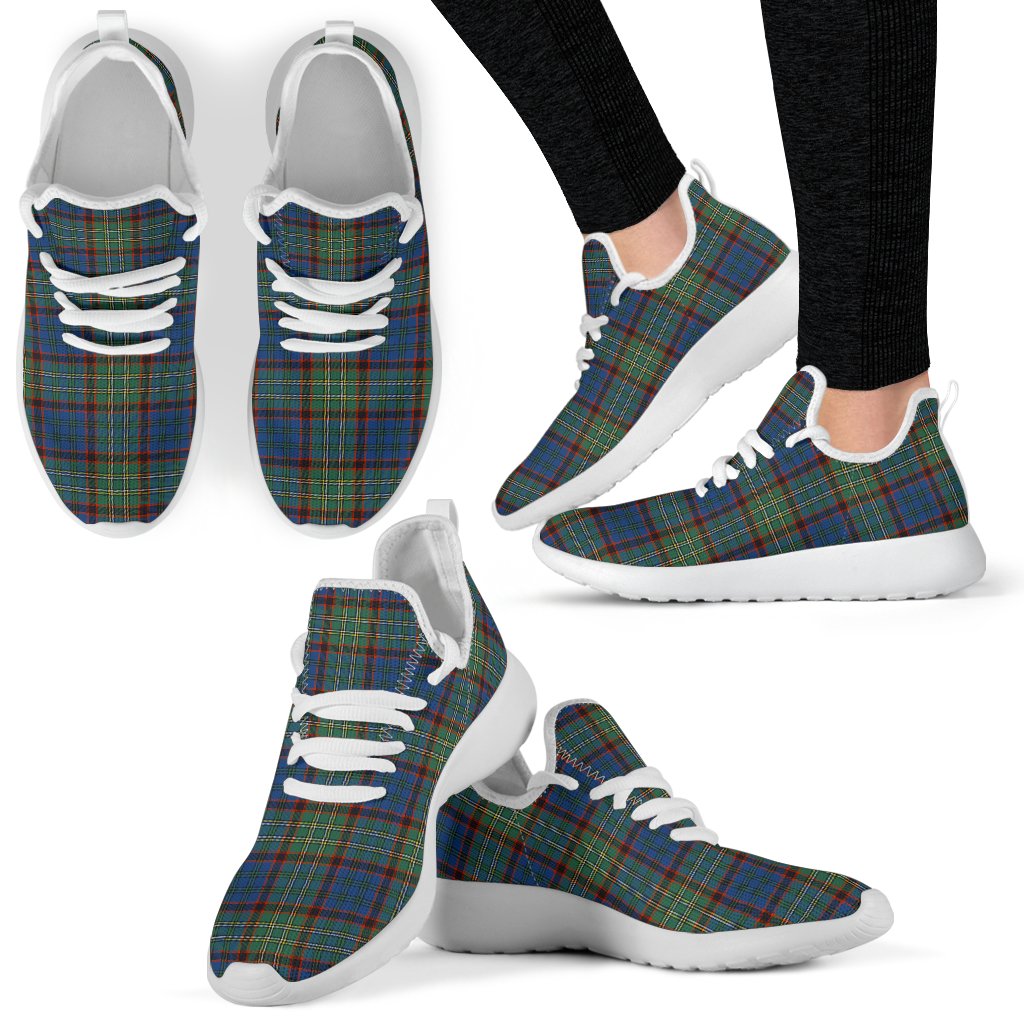 Nicolson Hunting Ancient Tartan Plaid Mesh Knit Sneakers