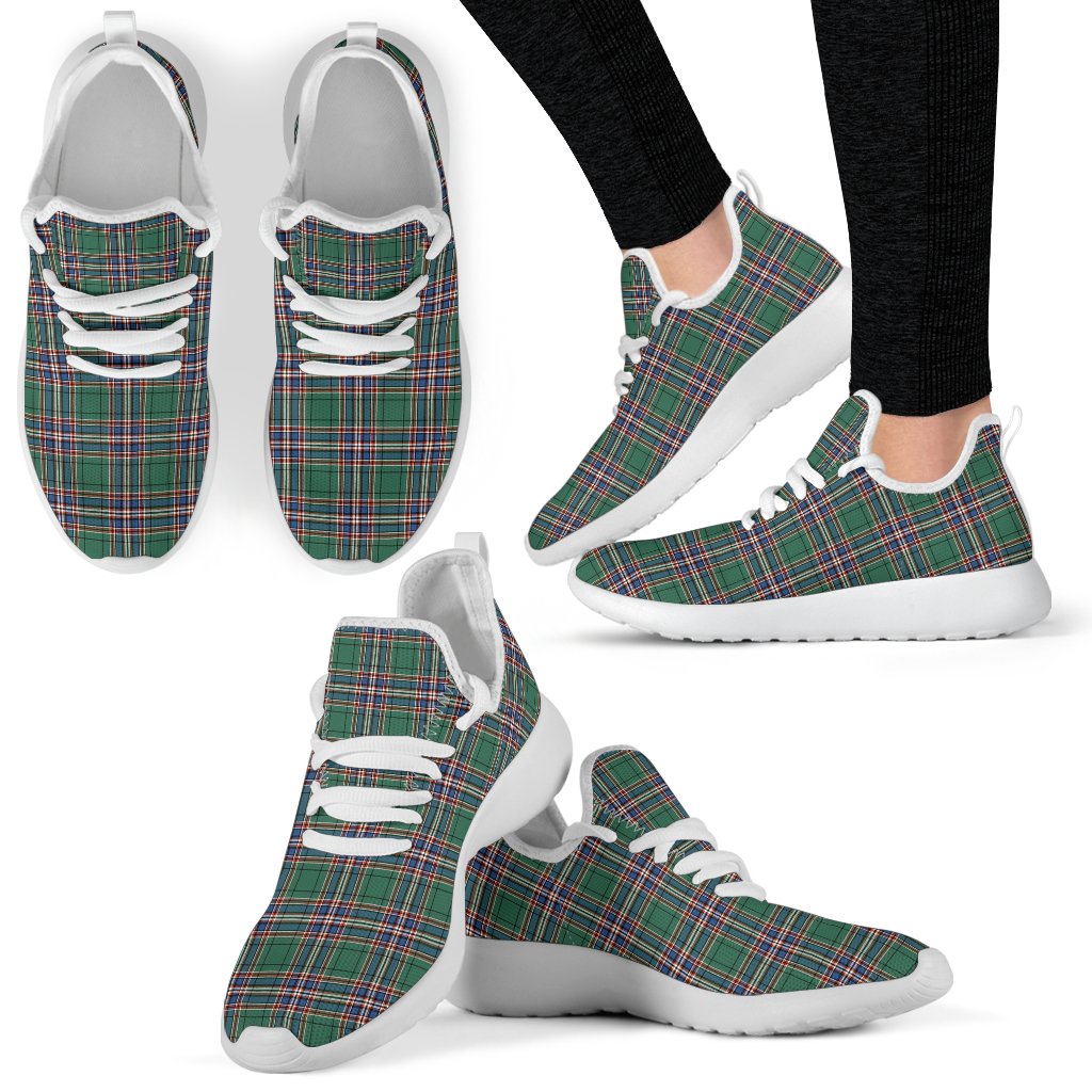 MacFarlane Hunting Ancient Tartan Plaid Mesh Knit Sneakers