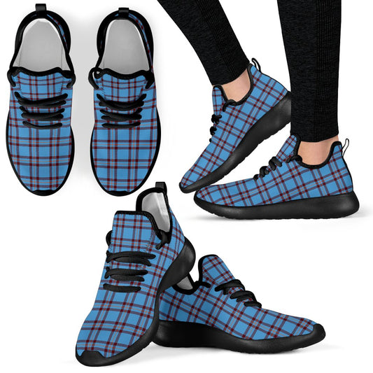 Elliot Ancient Tartan Plaid Mesh Knit Sneakers