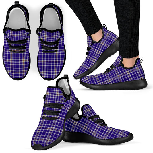 Ochterlony Tartan Plaid Mesh Knit Sneakers