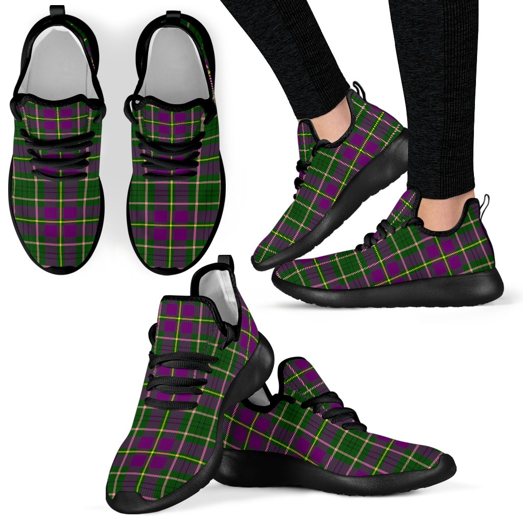 Taylor Tartan Plaid Mesh Knit Sneakers