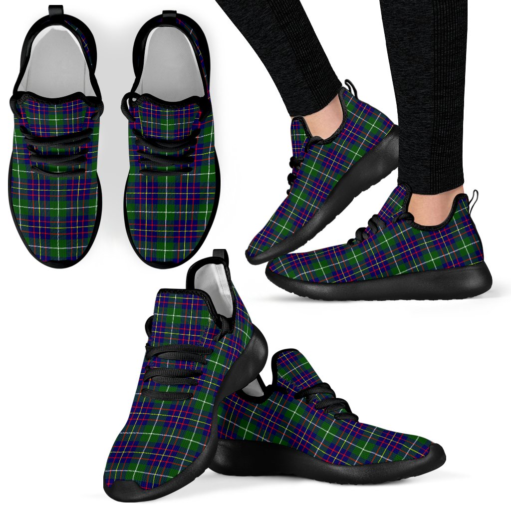 Inglis Modern Tartan Plaid Mesh Knit Sneakers