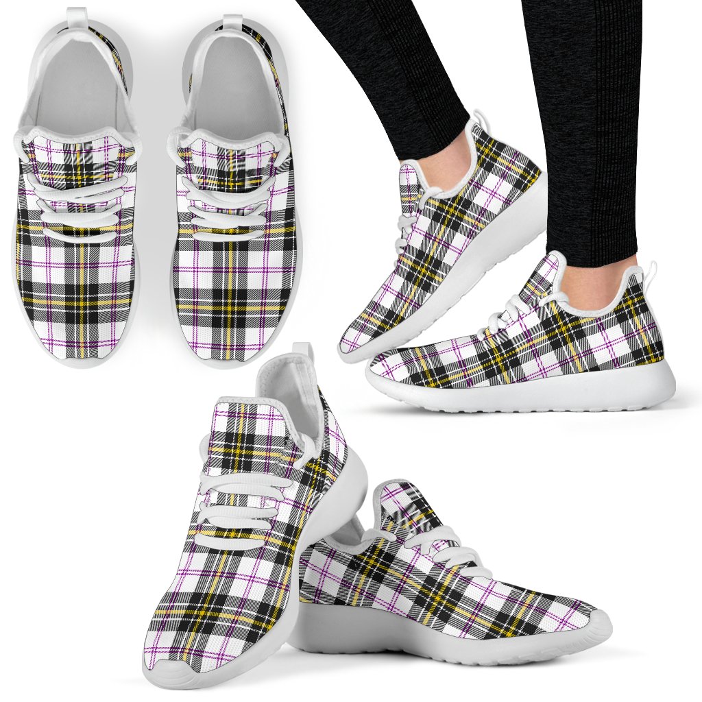 MacPherson Dress Modern Tartan Plaid Mesh Knit Sneakers