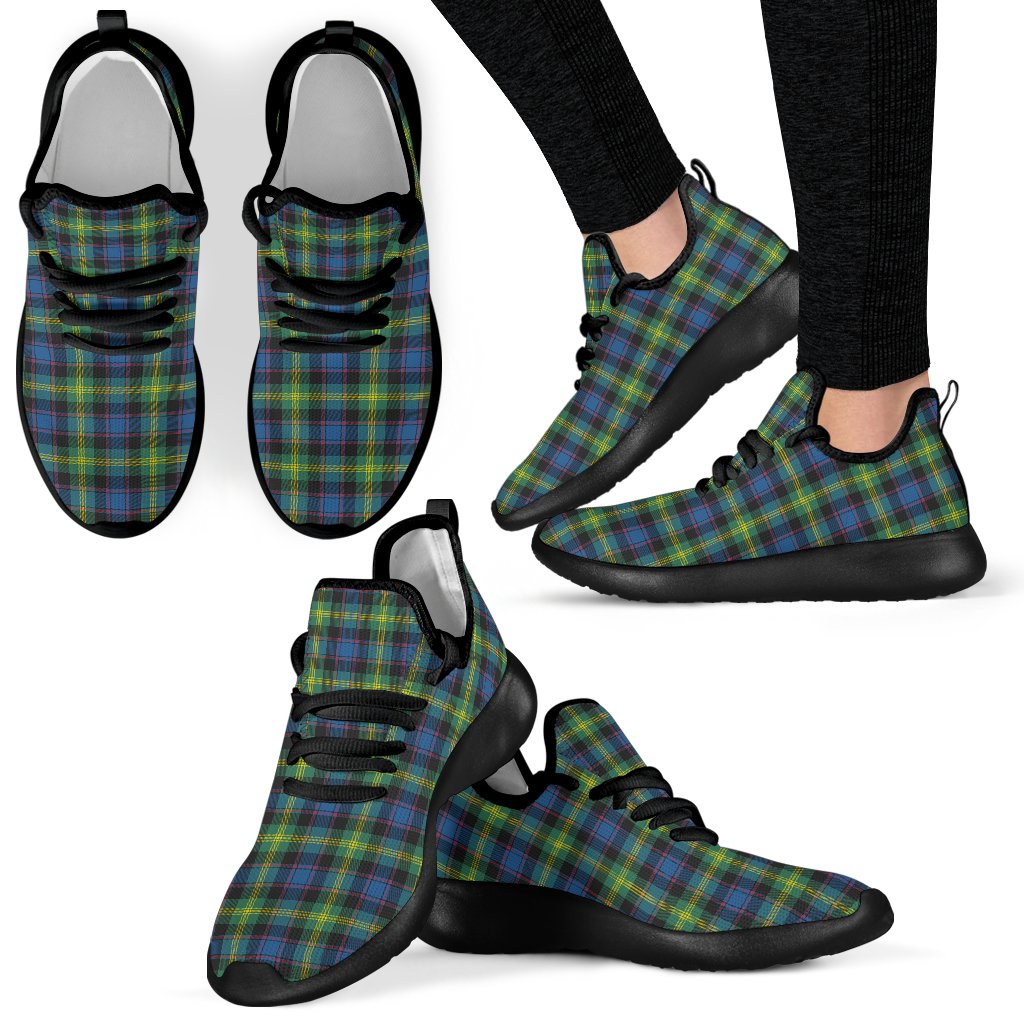 Watson Ancient Tartan Plaid Mesh Knit Sneakers