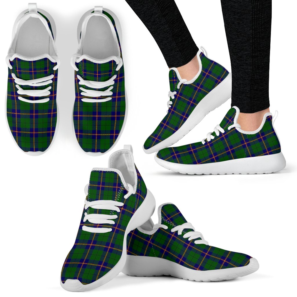 Carmichael Modern Tartan Plaid Mesh Knit Sneakers