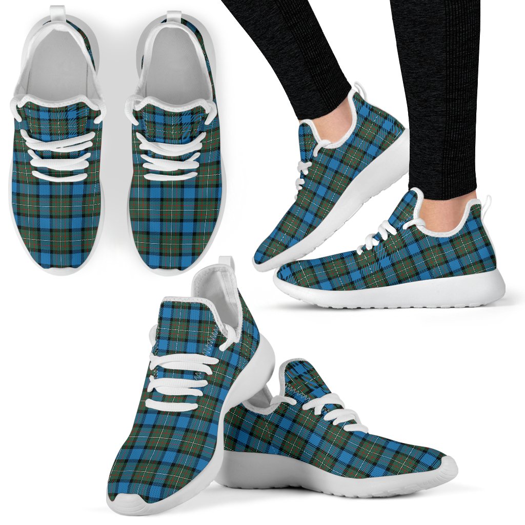 Fergusson Ancient Tartan Plaid Mesh Knit Sneakers