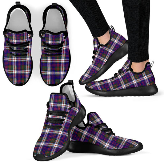 MacDonald Dress Modern Tartan Plaid Mesh Knit Sneakers