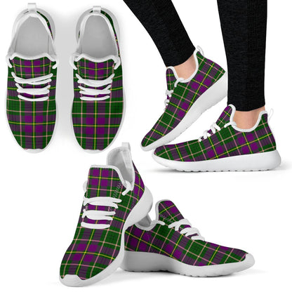 Taylor Tartan Plaid Mesh Knit Sneakers