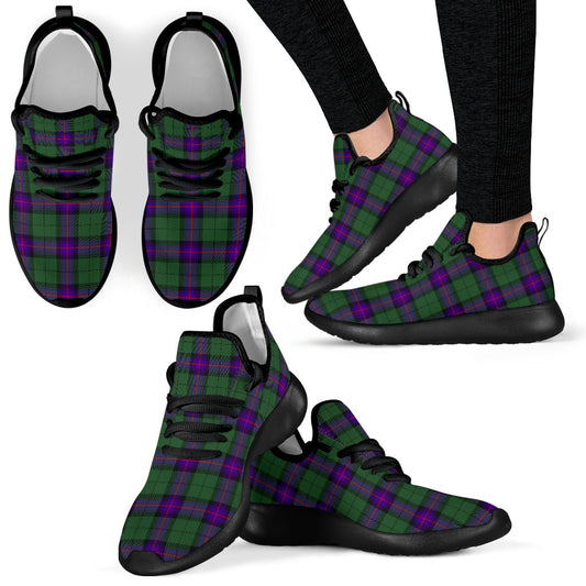 Armstrong Modern Tartan Plaid Mesh Knit Sneakers