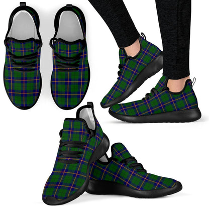 Carmichael Modern Tartan Plaid Mesh Knit Sneakers