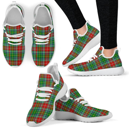 Muirhead Tartan Plaid Mesh Knit Sneakers