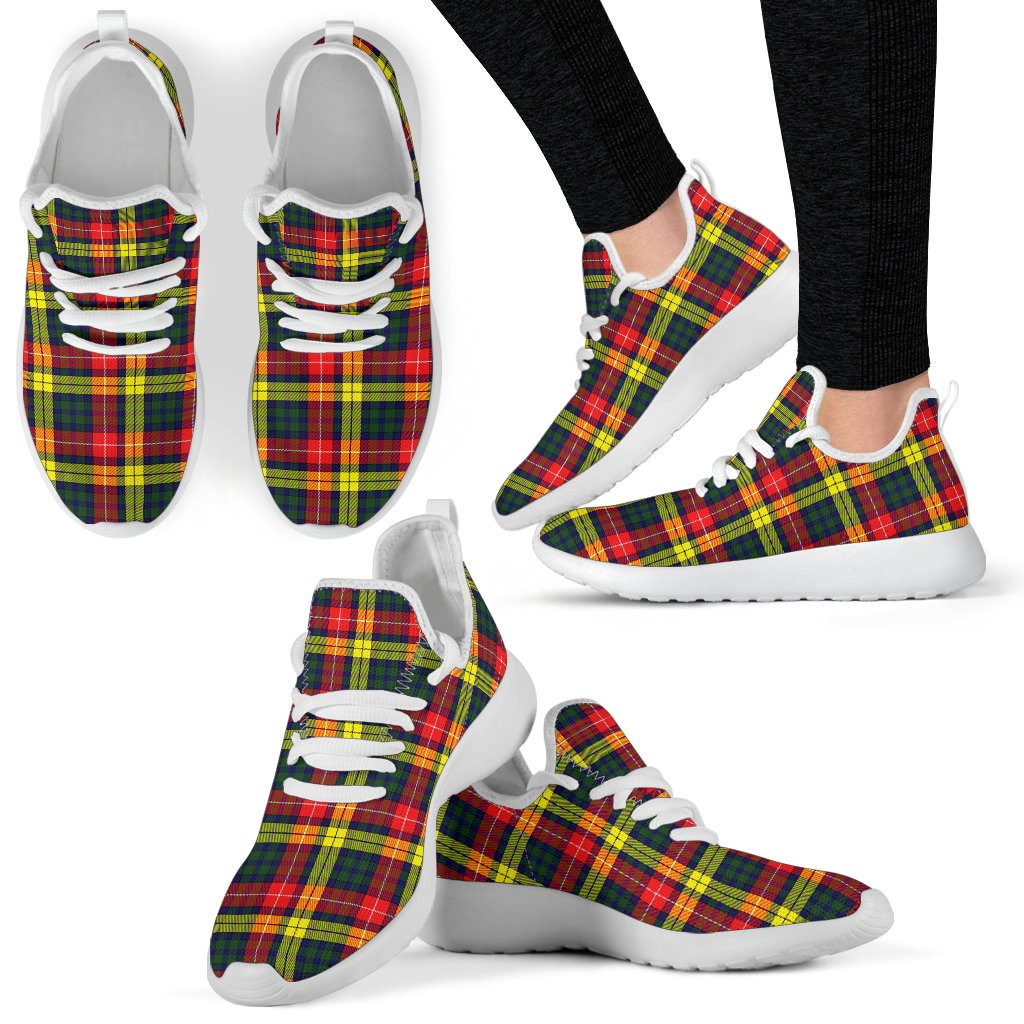 Buchanan Modern Tartan Plaid Mesh Knit Sneakers