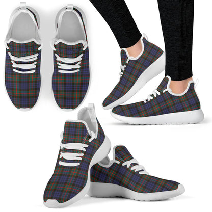 Fletcher of Dunans Tartan Plaid Mesh Knit Sneakers