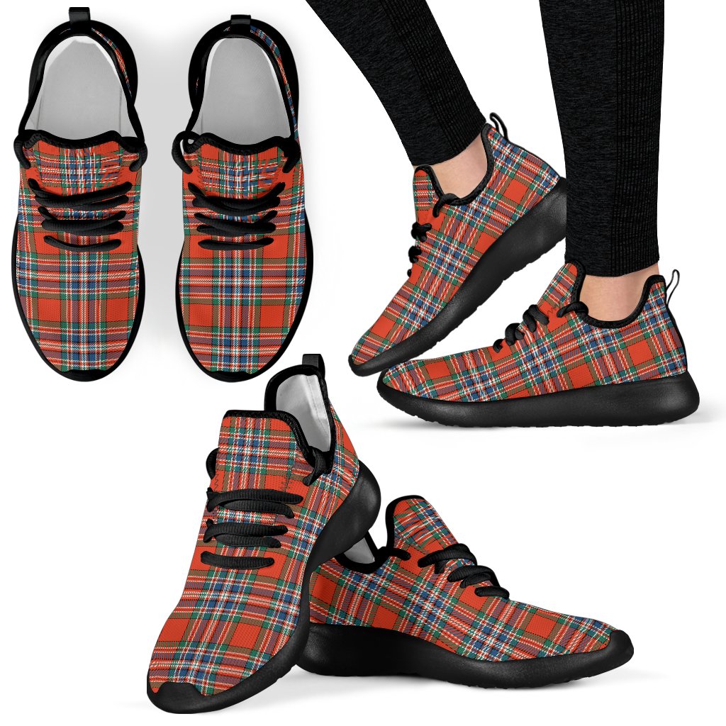 MacFarlane Ancient Tartan Plaid Mesh Knit Sneakers