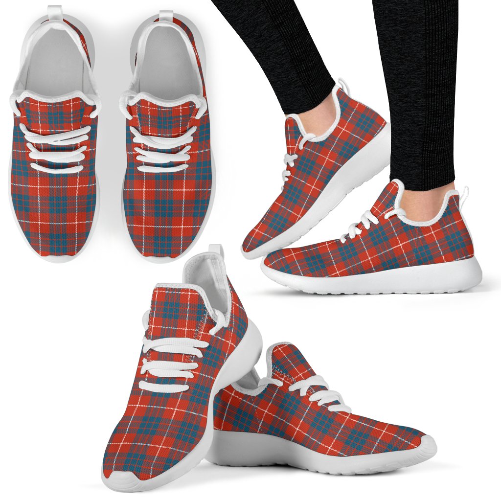 Hamilton Ancient Tartan Plaid Mesh Knit Sneakers