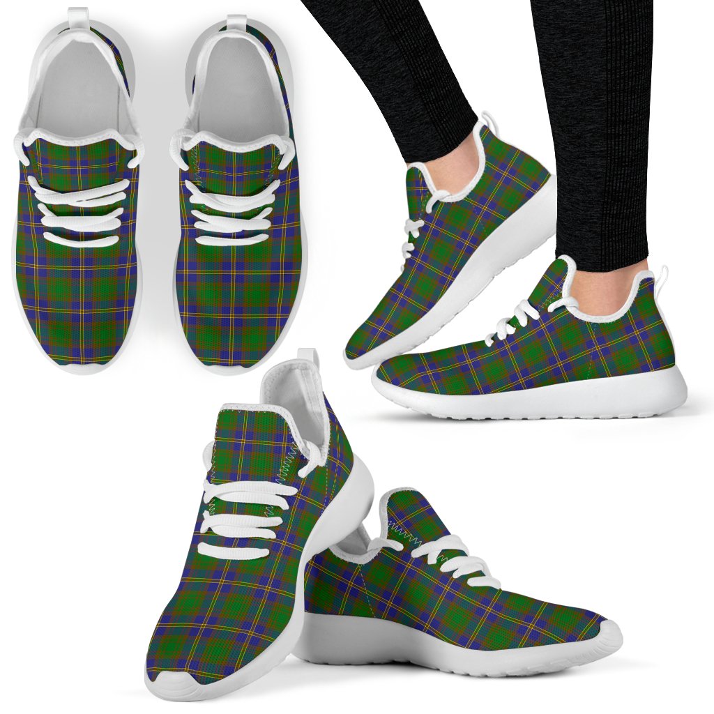 Strange of Balkaskie Tartan Plaid Mesh Knit Sneakers