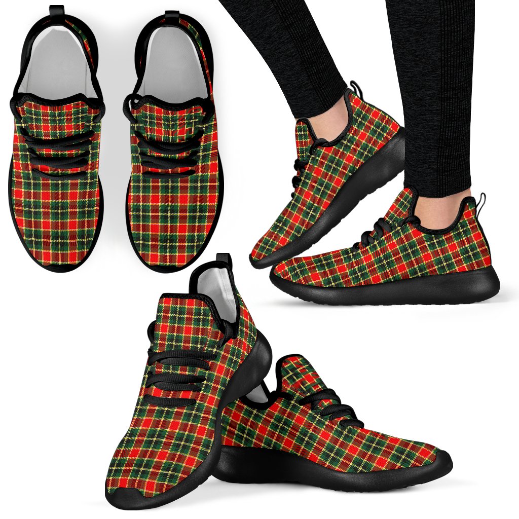 MacLachlan Hunting Modern Tartan Plaid Mesh Knit Sneakers