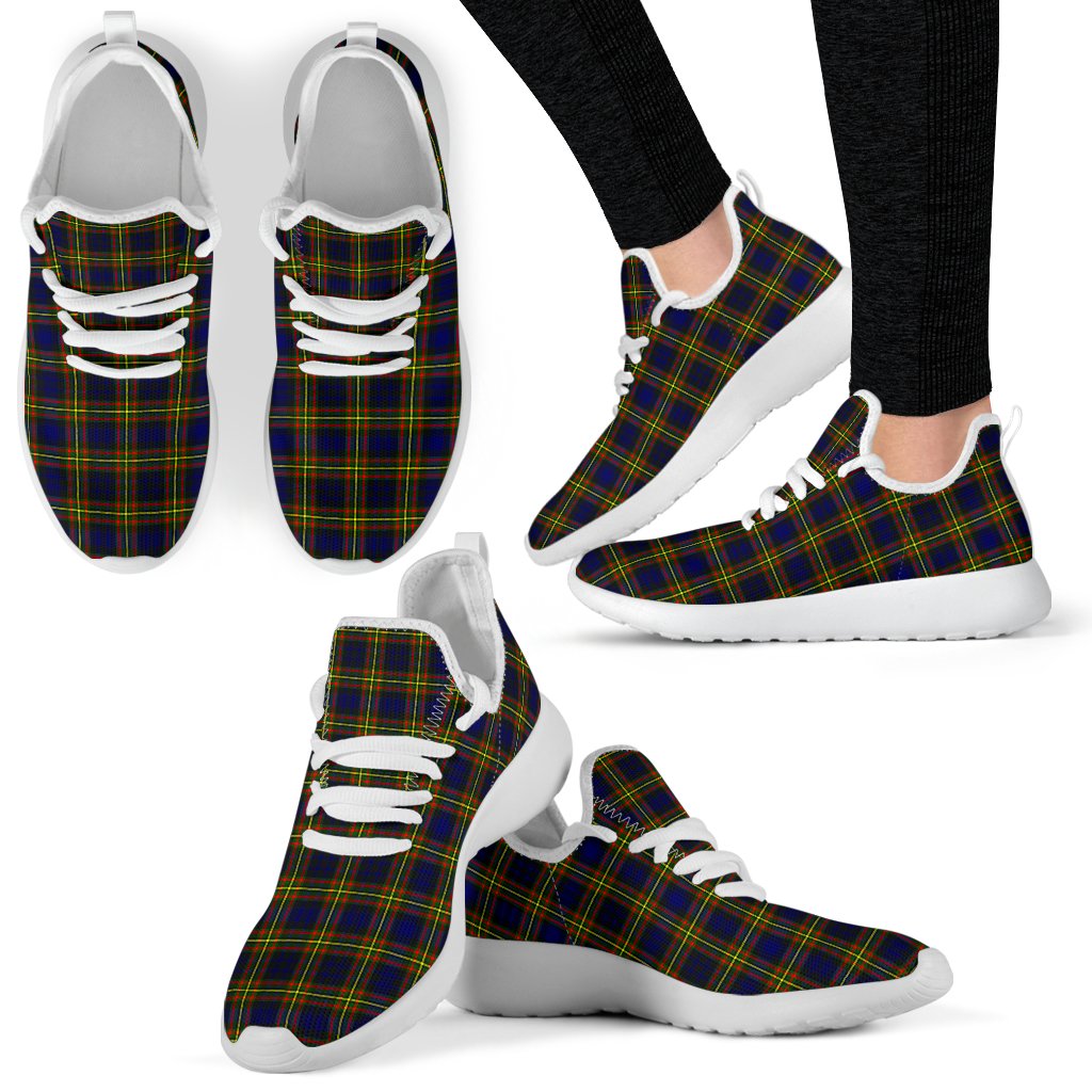 MacLellan Modern Tartan Plaid Mesh Knit Sneakers