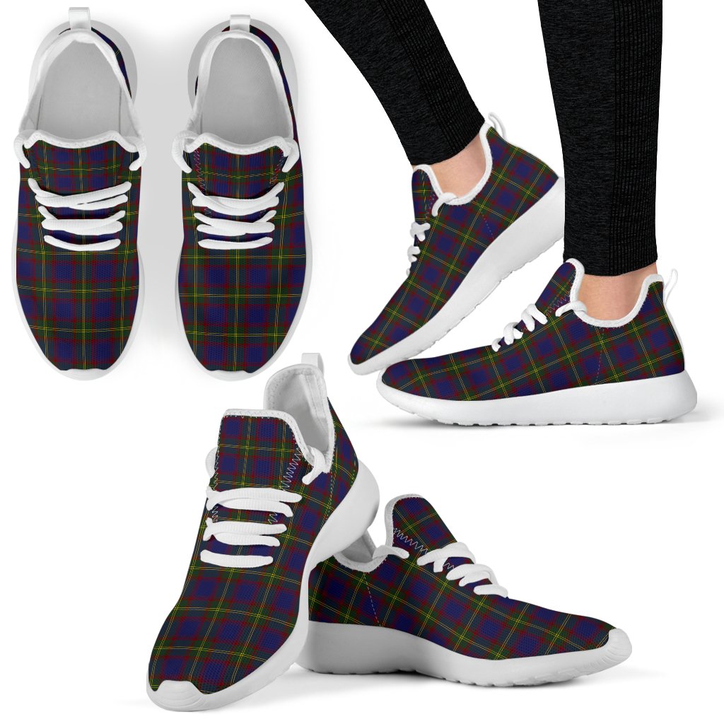 Durie Tartan Plaid Mesh Knit Sneakers