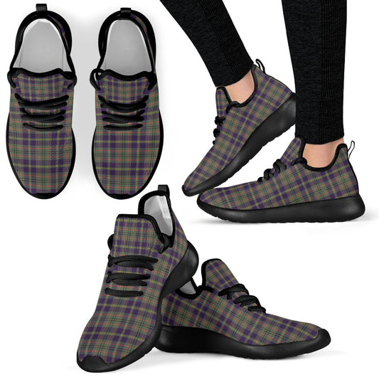 Taylor Weathered Tartan Plaid Mesh Knit Sneakers