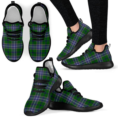 Wishart Hunting Modern Tartan Plaid Mesh Knit Sneakers