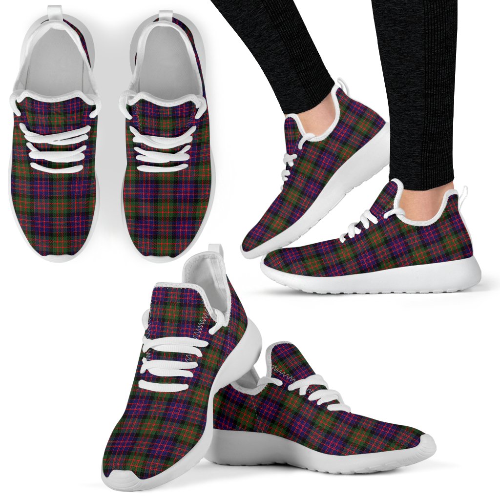 MacDonald Modern Tartan Plaid Mesh Knit Sneakers