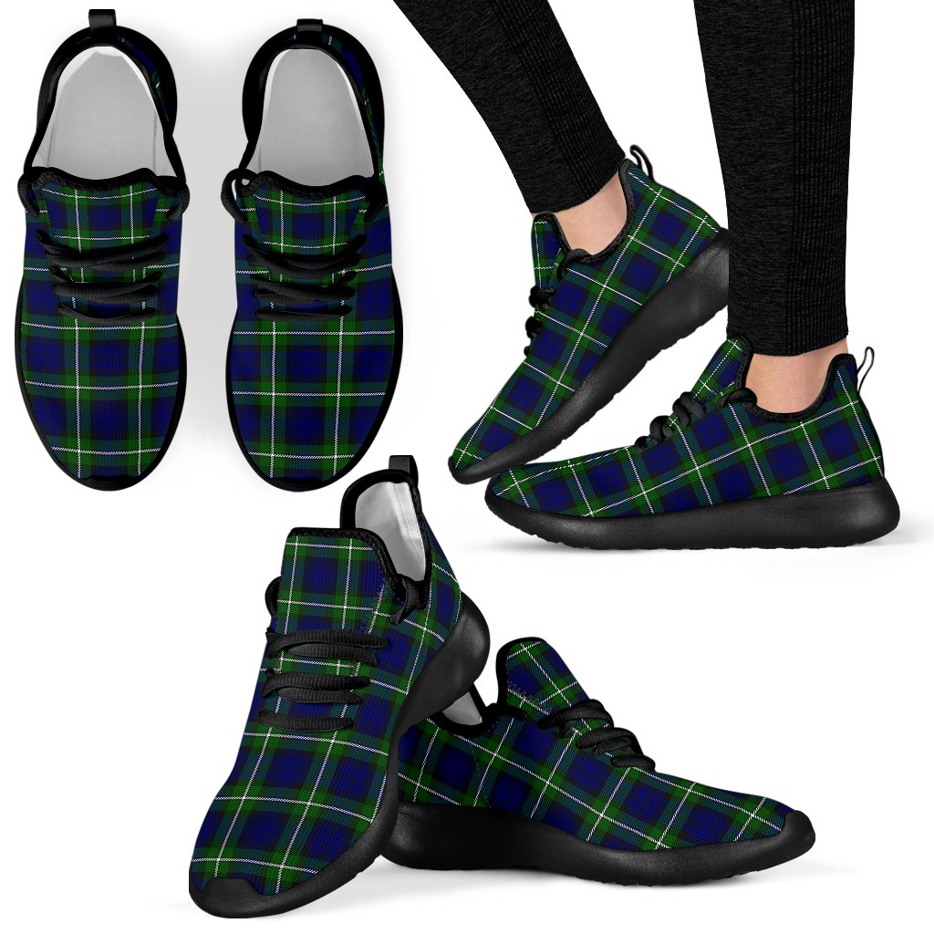 Forbes Modern Tartan Plaid Mesh Knit Sneakers