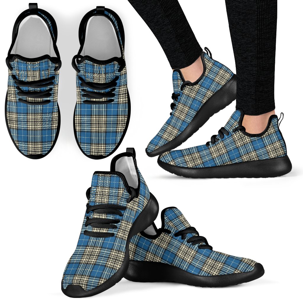 Napier Ancient Tartan Plaid Mesh Knit Sneakers