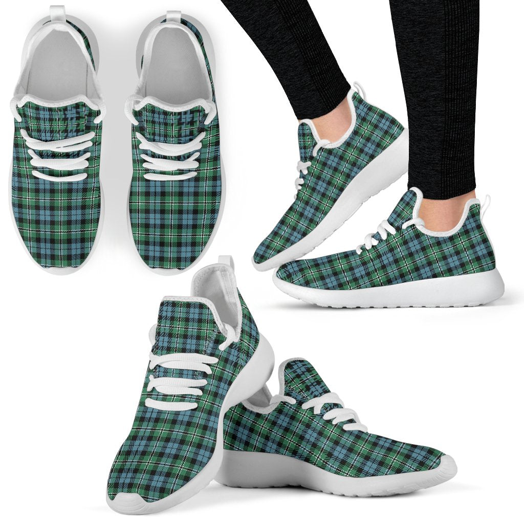 Melville Tartan Plaid Mesh Knit Sneakers