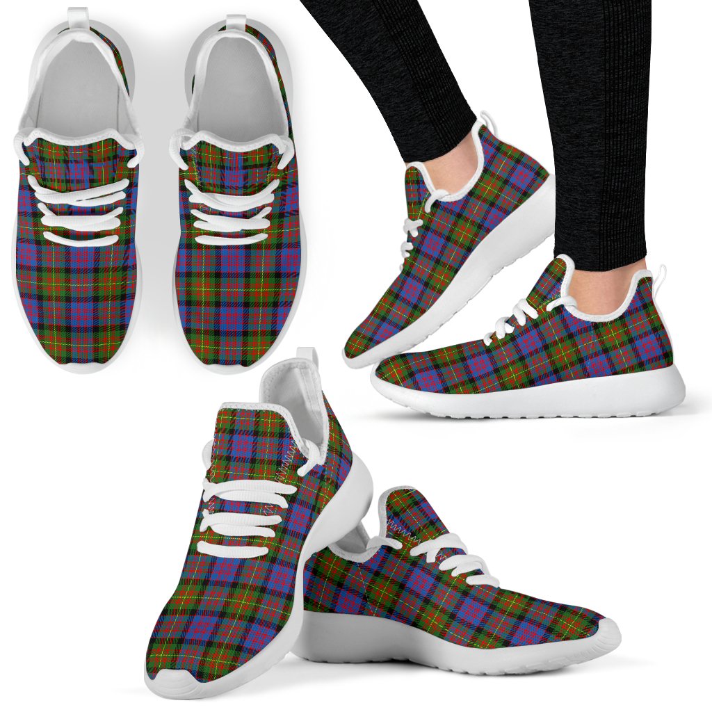 Carnegie Ancient Tartan Plaid Mesh Knit Sneakers