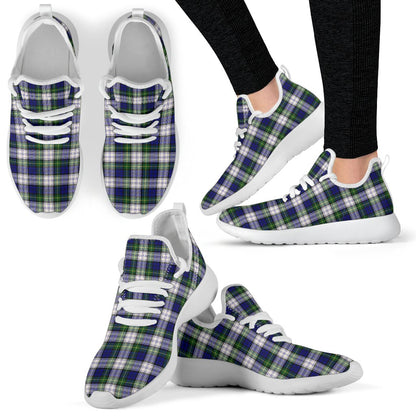 Gordon Dress Modern Tartan Plaid Mesh Knit Sneakers