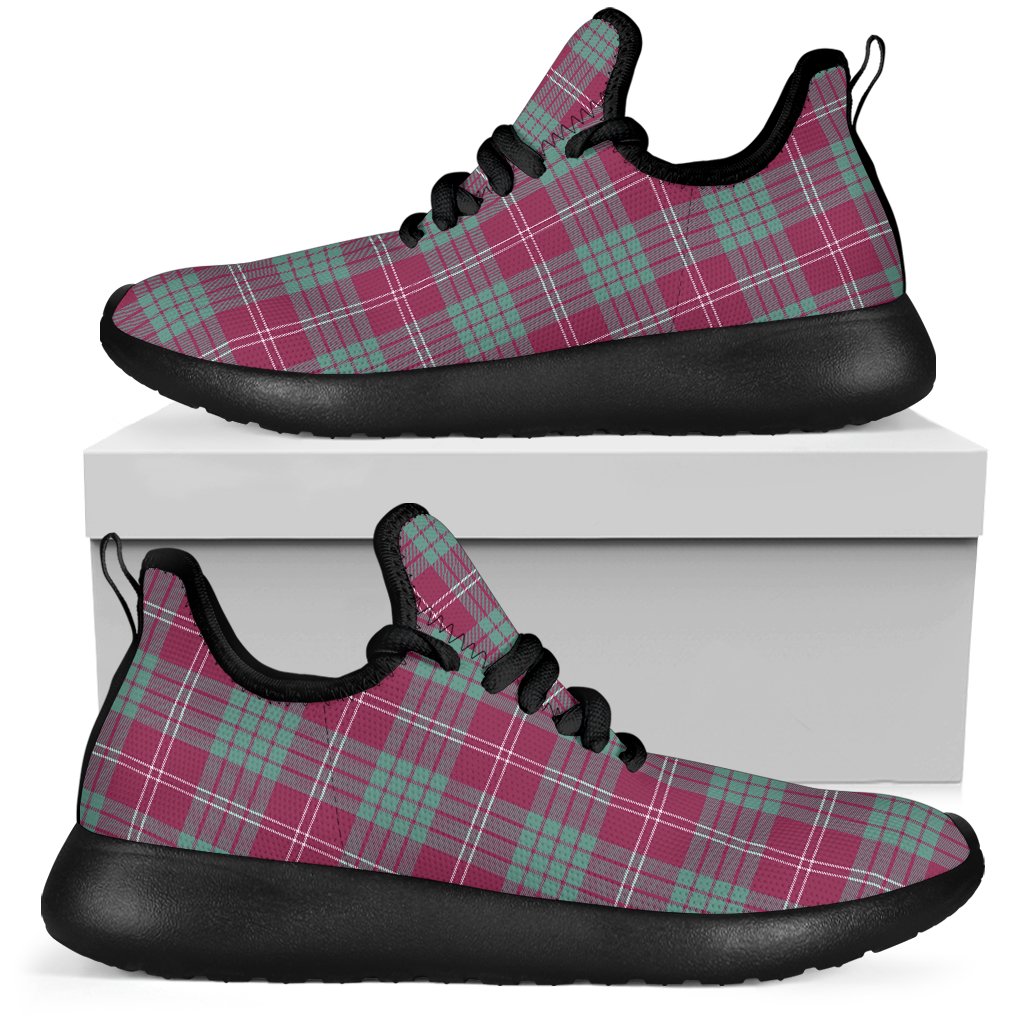 Crawford Ancient Tartan Plaid Mesh Knit Sneakers