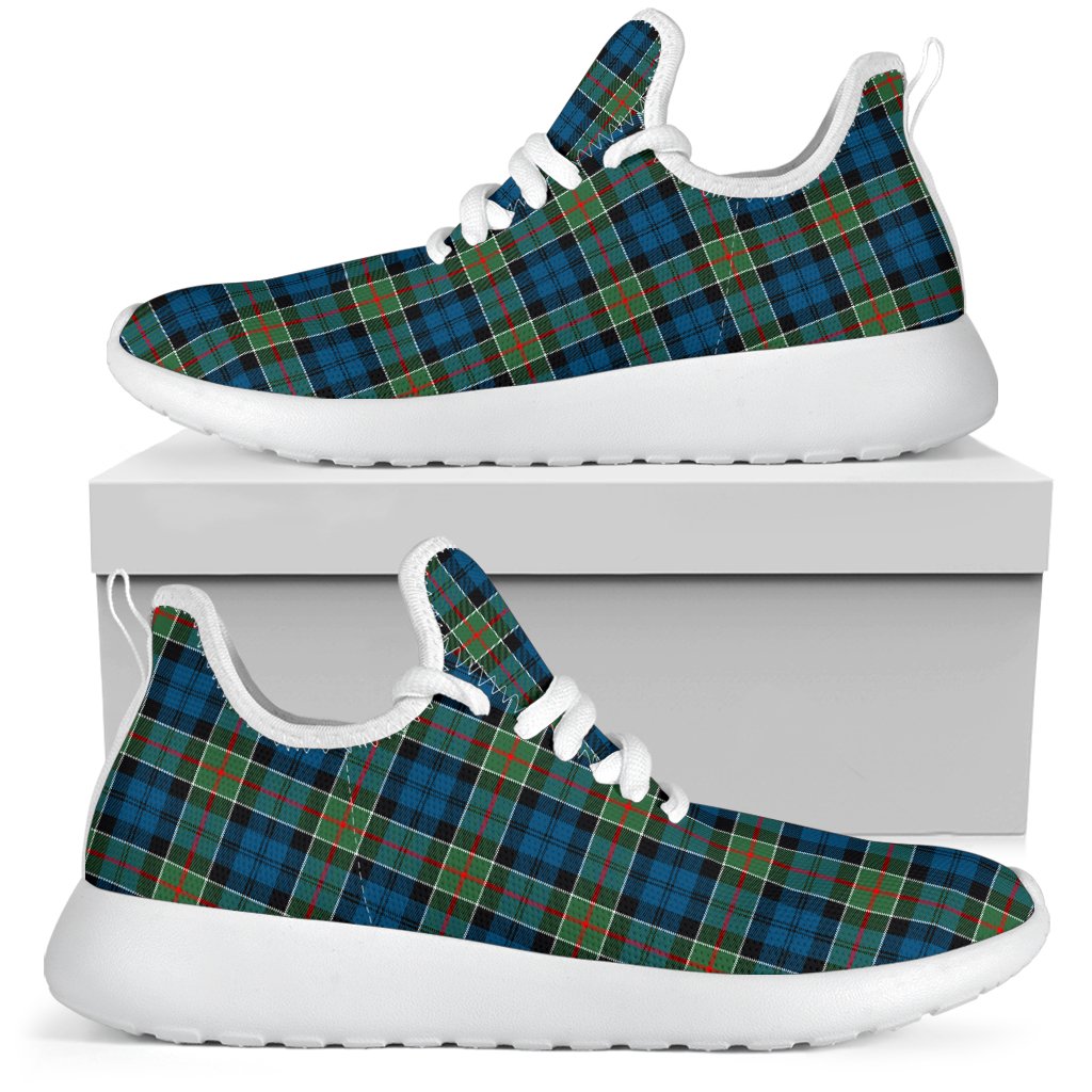 Colquhoun Ancient Tartan Plaid Mesh Knit Sneakers