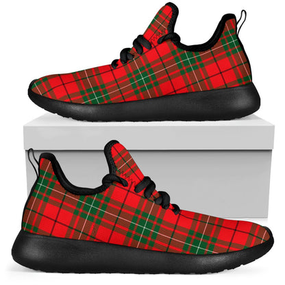 MacAulay Modern Tartan Plaid Mesh Knit Sneakers