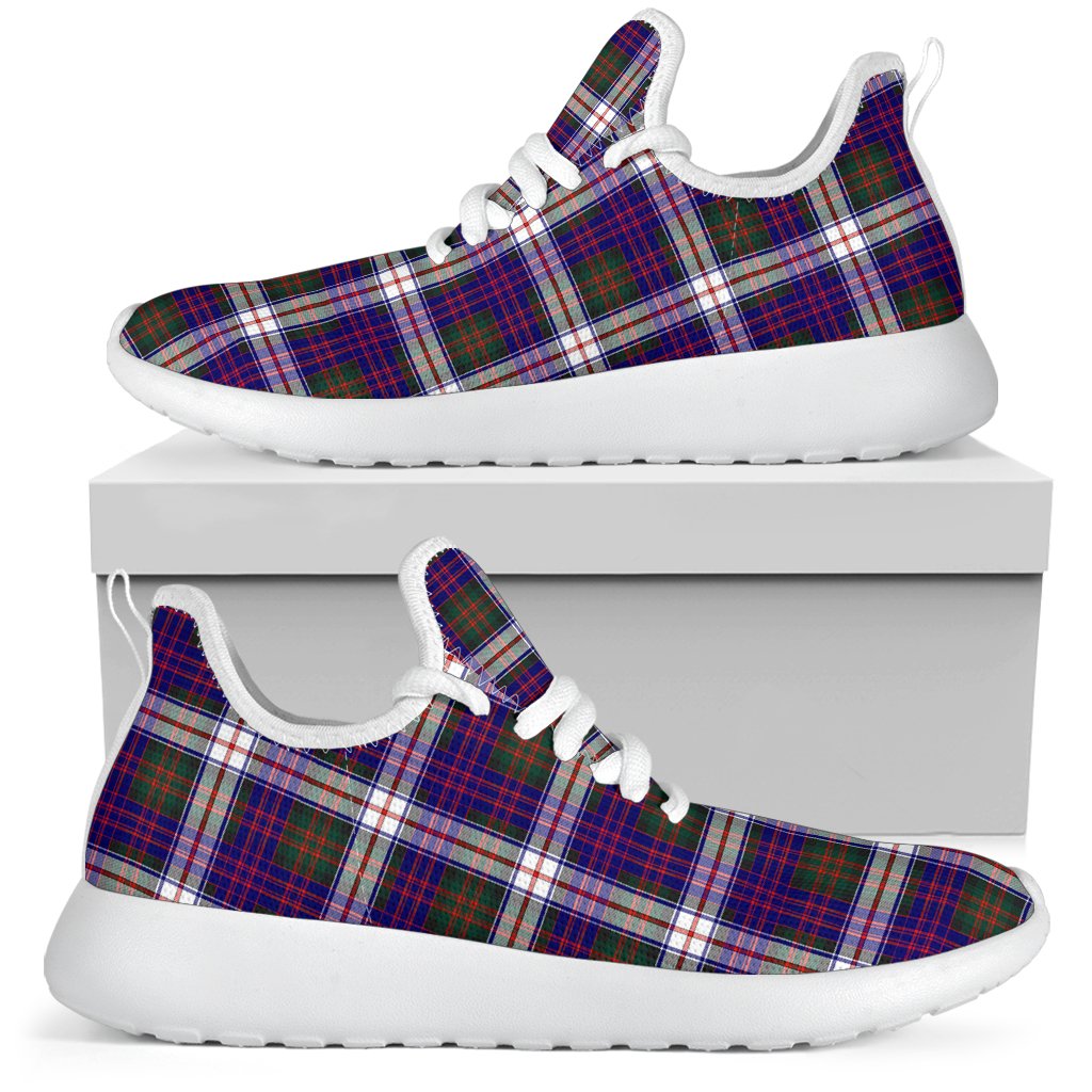 MacDonald Dress Modern Tartan Plaid Mesh Knit Sneakers
