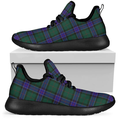 Sinclair Hunting Modern Tartan Plaid Mesh Knit Sneakers