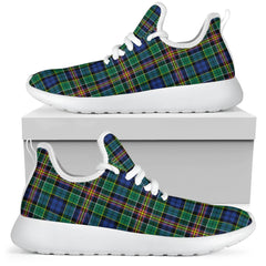 Allison Tartan Plaid Mesh Knit Sneakers
