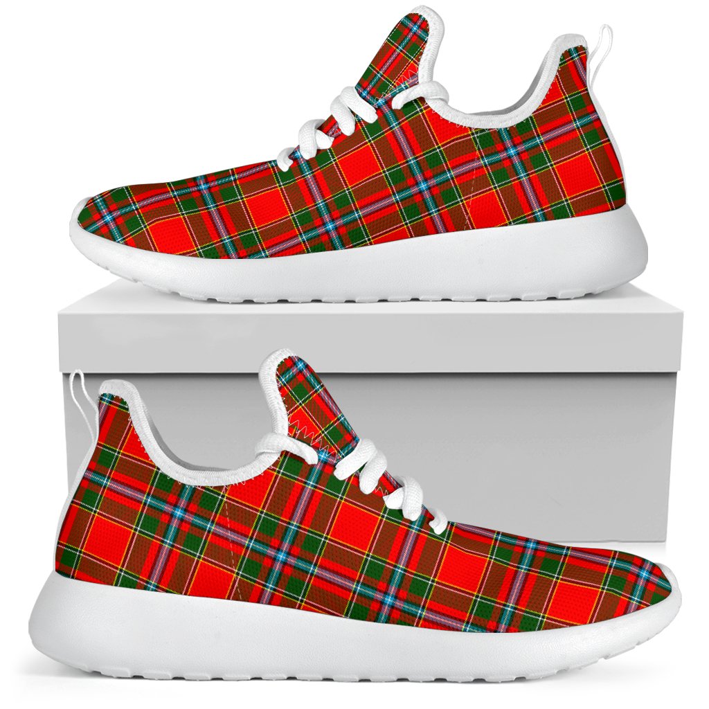 Drummond of Perth Tartan Plaid Mesh Knit Sneakers