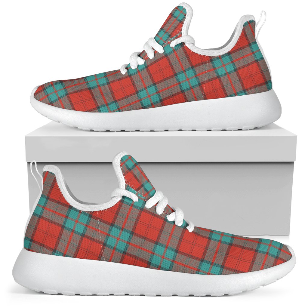 Dunbar Ancient Tartan Plaid Mesh Knit Sneakers