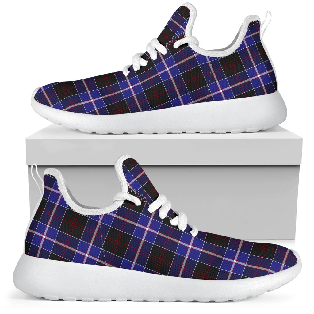 Dunlop Modern Tartan Plaid Mesh Knit Sneakers