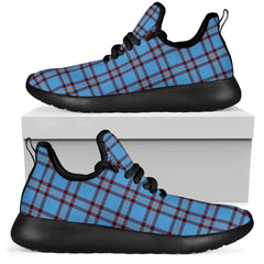 Elliot Ancient Tartan Plaid Mesh Knit Sneakers