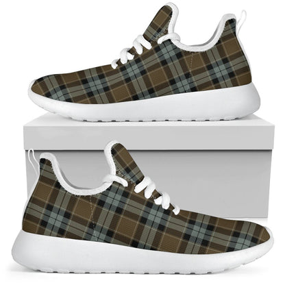 Graham of Menteith Weathered Tartan Plaid Mesh Knit Sneakers