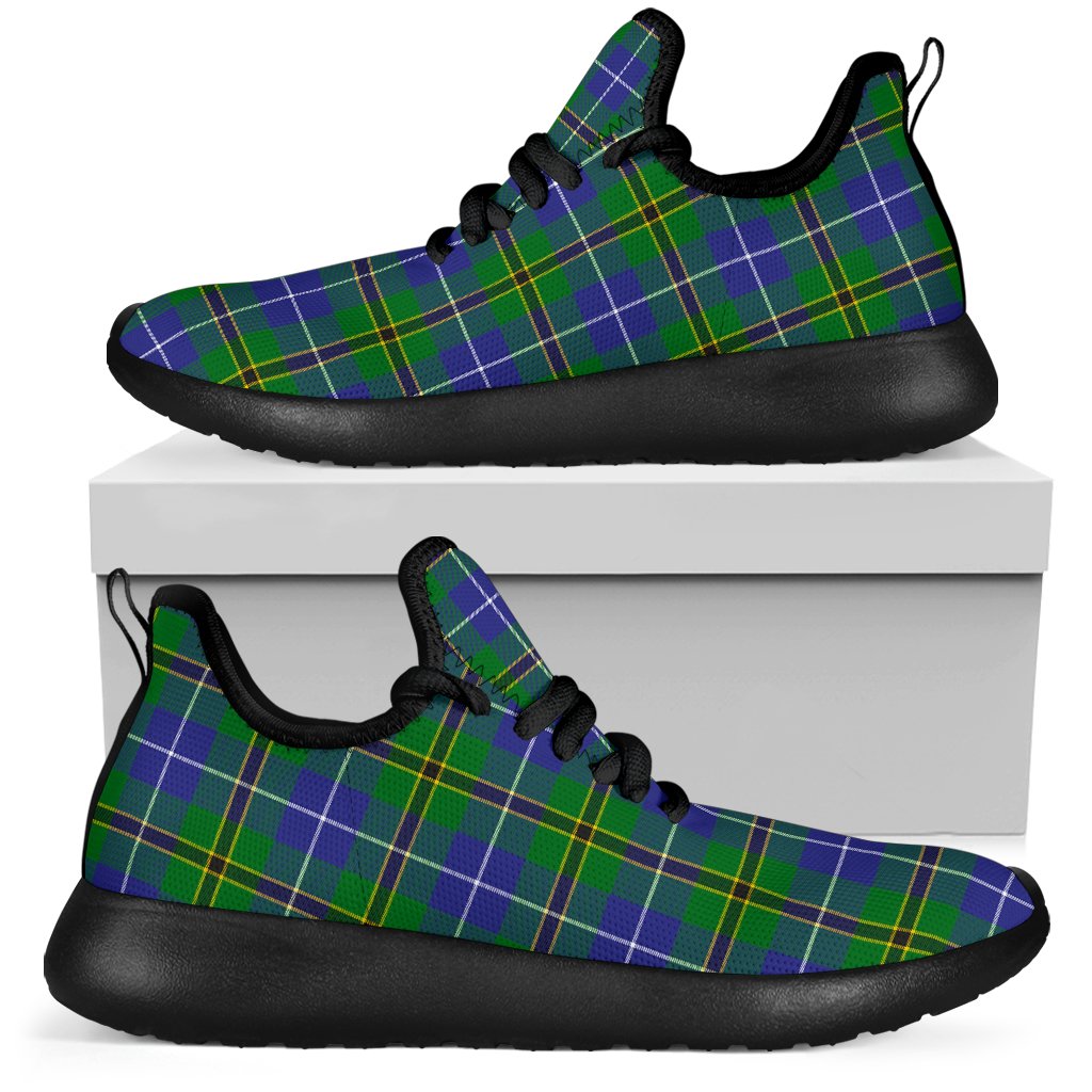 Turnbull Hunting Tartan Plaid Mesh Knit Sneakers