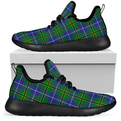 Turnbull Hunting Tartan Plaid Mesh Knit Sneakers