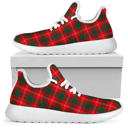 Chisholm Modern Tartan Plaid Mesh Knit Sneakers