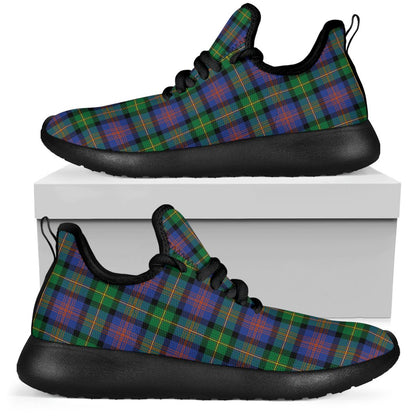 Logan Ancient Tartan Plaid Mesh Knit Sneakers