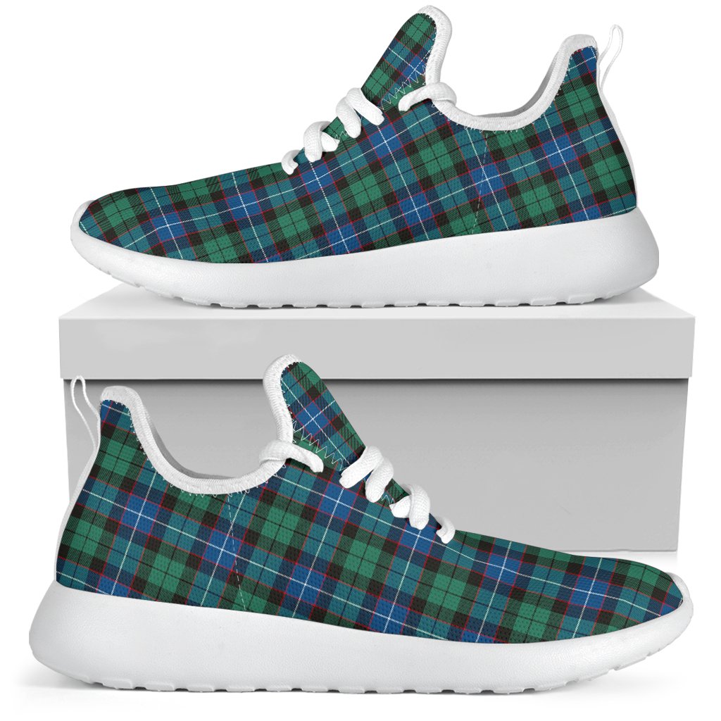 Hunter Ancient Tartan Plaid Mesh Knit Sneakers