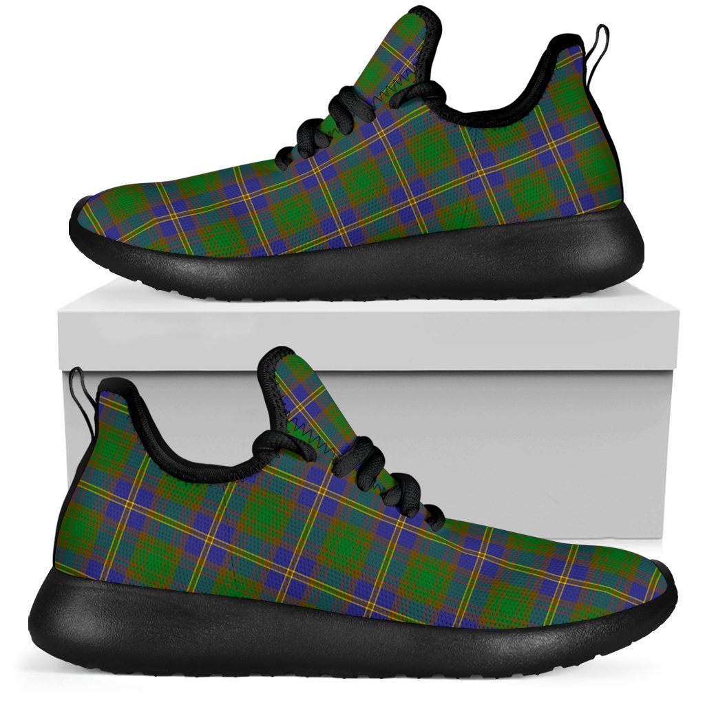 Strange of Balkaskie Tartan Plaid Mesh Knit Sneakers