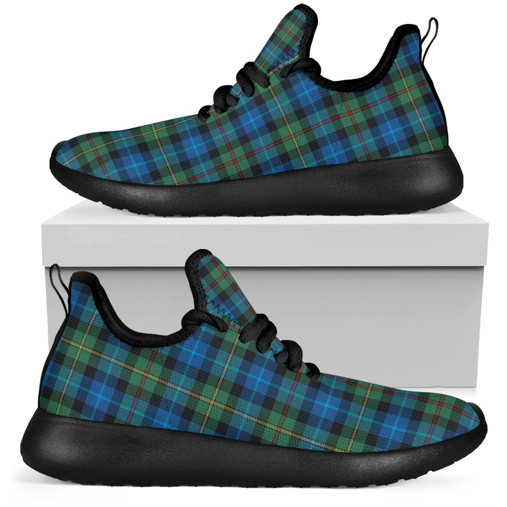 Smith Ancient Tartan Plaid Mesh Knit Sneakers