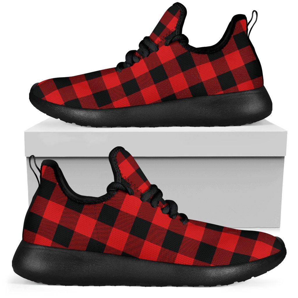 Rob Roy MacGregor Modern Tartan Plaid Mesh Knit Sneakers